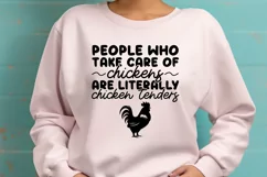 Chicken Tenders Farmer SVG | Funny Farm Humor Design Product Image 3