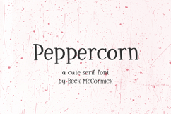 Peppercorn Serif Font Product Image 1