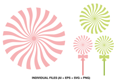 peppermint candy png svg festive swirl