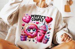 Perfect Couple PNG, Donut PNG, Valentines Day PNG, Love PNG Product Image 1