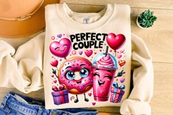 Perfect Couple PNG, Donut PNG, Valentines Day PNG, Love PNG Product Image 2