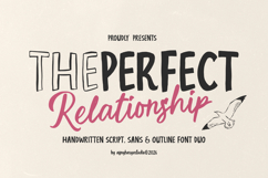Perfect Relationship - Handwritten Script &amp; Sans Font Duo Product Image 1