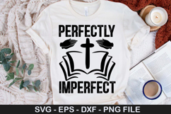 Christian SVG Design - Not Perfect Just Forgiven Product Image 4