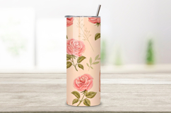 seamless perfume rose tumbler, glassy floral tumbler wrap, pink label rose design, vintage bottle tumbler wrap, 20oz skinny tumbler wrap, tapered seamless tumbler design, straight tumbler wrap png, apothecary floral design, seamless glass tumbler wrap, pe