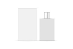 Rectangular Perfume Bottle Mockup With Packaging Box Product Image 1