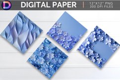Periwinkle Blue Digital Paper Product Image 1
