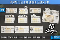 Perpetual Calendar Laser Bundle | Calendar Laser Cut Designs Product Image 1
