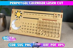 Perpetual Calendar | Desktop Calendar |Never Ending Calendar Product Image 1