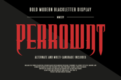 Perrownt Bold Modern Blackletter Display Font Product Image 1