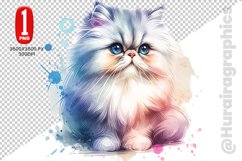 Persian Cat Clipart - PNG File Product Image 1