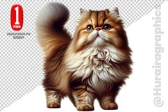 Persian Cat Clipart - PNG File Product Image 1