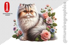 Persian Cat Clipart - PNG File Product Image 1