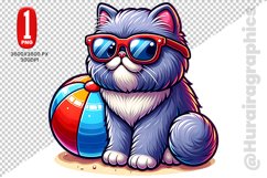 Persian Cat Clipart - PNG File Product Image 1