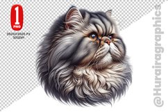 Persian Cat Clipart - PNG File Product Image 1
