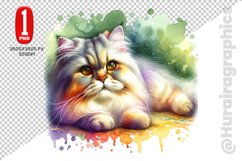 Persian Cat Clipart - PNG File Product Image 1