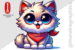 Persian Cat Clipart - PNG File Product Image 1
