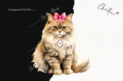 Valentine Persian Cat PNG | Valentine's Day Clipart Product Image 2