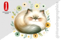 Persian Cat Clipart - PNG File Product Image 1