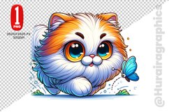 Persian Cat Clipart - PNG File Product Image 1