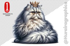 Persian Cat Clipart - PNG File Product Image 1