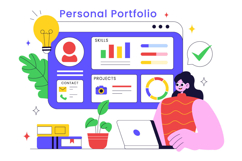 10 Personal Portfolio Illustration Product Image 4