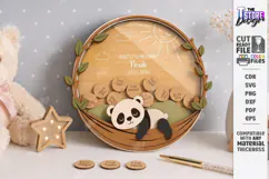 Baby Milestone Bank Laser Cut | Baby Keepsake Drop Box Laser Product Image 1