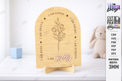 Daily Affirmations for Kids Laser Cut | Motivational SVG Product Image 1