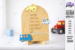 Daily Affirmations for Kids Laser Cut | Motivational SVG Product Image 1