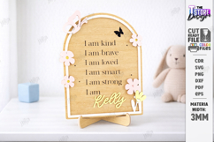Daily Affirmations for Kids Laser Cut | Motivational SVG Product Image 1