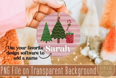 Family Christmas Round Ornament PNG Sublimation Design Product Image 4