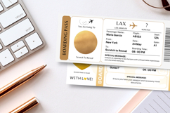 Personalized Scratch Canva Boarding Pass Product Image 1
