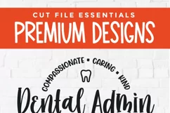 Calling all crafters - Personalize shirts and tote bags with this Dental Admin SVG. Enjoy the delight of creating custom designs using this versatile SVG file compatible with Cricut and Silhouette cutting machines.