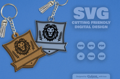 Personalize Wild Animal Keychain Laser Cut SVG Product Image 2