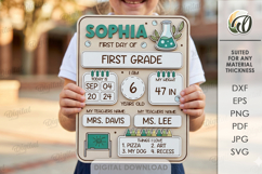 Personalized First Day of School Signs Bundle Laser Cut Product Image 10