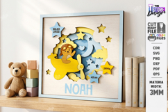 Baby Birth Announcement Laser Cut | Newborn | Nursery Decor Product Image 1