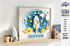 Baby Birth Announcement Laser Cut | Newborn | Nursery Decor Product Image 1