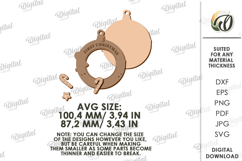 Personalized Baby First Christmas Ornament Laser Cut Product Image 2