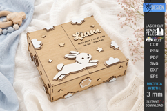 Personalized Baby Memory Box Laser Cut | Keepsake Box Laser Product Image 1