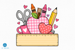 Personalized Apple Ruler PNG, Back To School Design Product Image 1