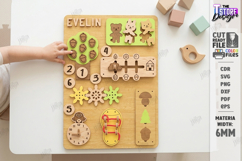 Personalized Busy Board Laser Cut Bundle | Montessori Toy Product Image 14