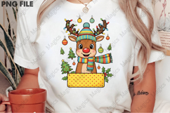 Personalized Christmas Boy Reindeer Png Product Image 2