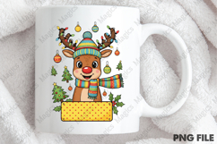 Personalized Christmas Boy Reindeer Png Product Image 4