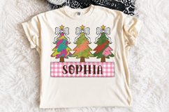 Personalized Christmas Tree png,Colorful coquette christmas Product Image 2