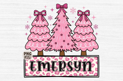 Personalized Christmas Tree Png,Pink Christmas Tree Png Product Image 1