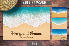 Personalized cutting board Wedding Anniversary design
