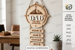 3D Personalized Dad Sign Laser Cut. Wall Decor SVG Product Image 1