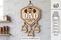 Personalized Dad Signs Bundle Laser Cut. Wall Decor SVG Product Image 13