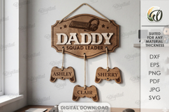 Personalized Dad Signs Bundle Laser Cut. Wall Decor SVG Product Image 8