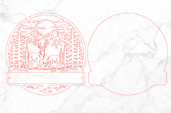 Personalized Deer Name Sign Laser Cut SVG Product Image 3