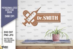 Personalized Doctor Sign Laser Cut. Wall Decor SVG Product Image 1